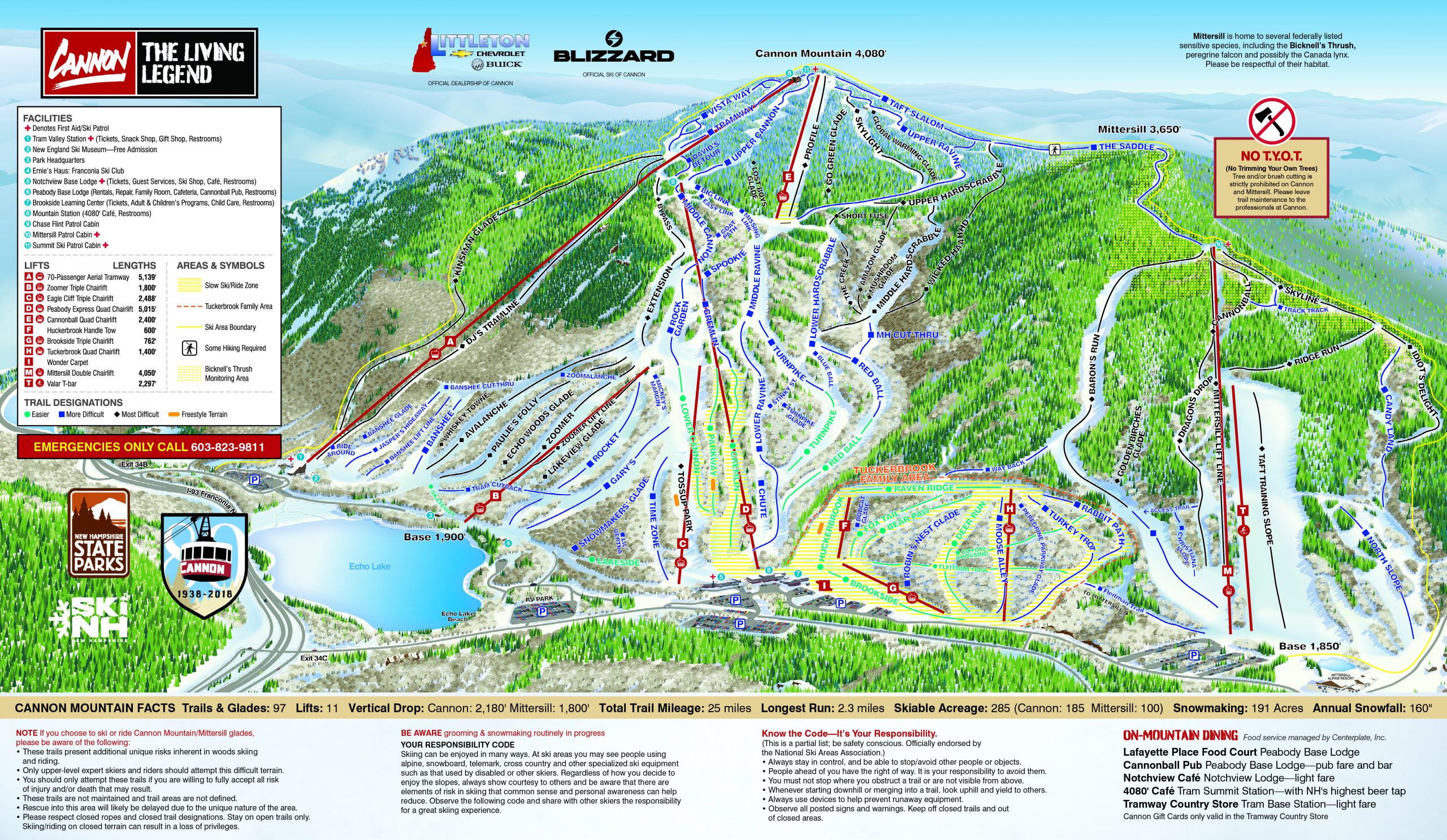 cannon-trail-map | Ski New England